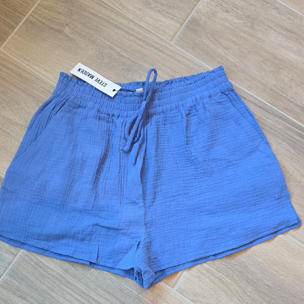 Steve MADDEN Women's Blue Gauze Shorts